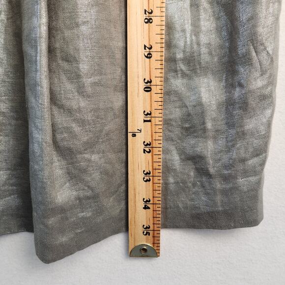 Cynthia Cynthia Steffe Silver 100% Linen Fit and Flare Cocktail Dress, Size 0 - Picture 13 of 16